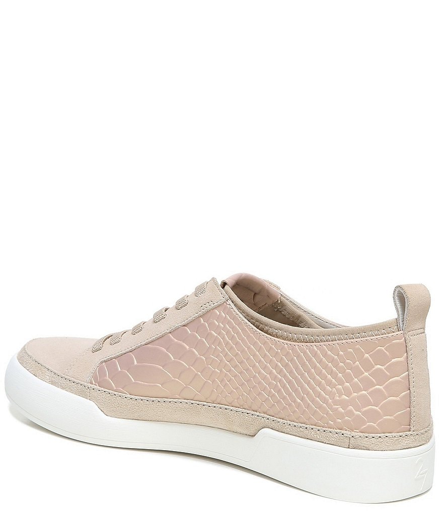 27 EDIT Naturalizer Valarie Snake Print Leather Lace-Up Sneakers