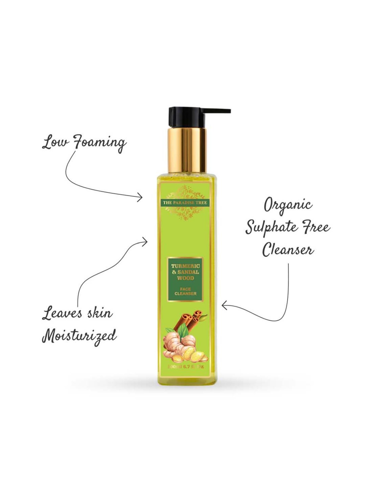 The Paradise Tree's Turmeric & Sandalwood Face Cleanser - 200 ml