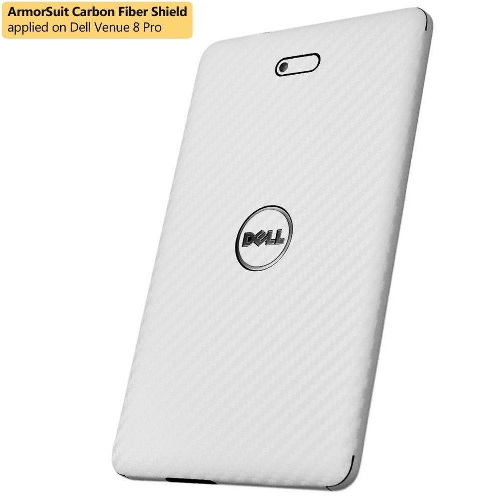 ArmorSuit MilitaryShield Dell Venue 8 Pro Screen Protector + White Carbon Skin