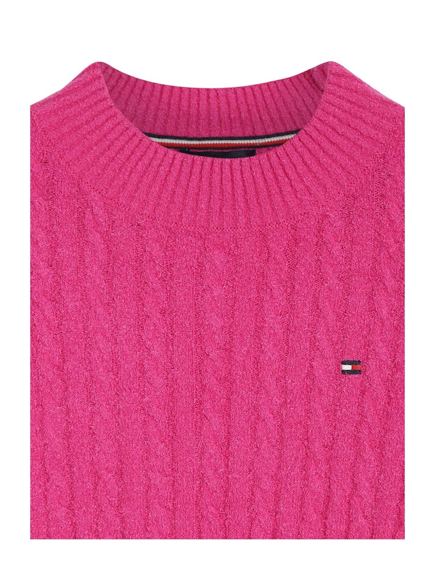 Tommy Hilfiger Kids Pink Solid Full Sleeves Dress