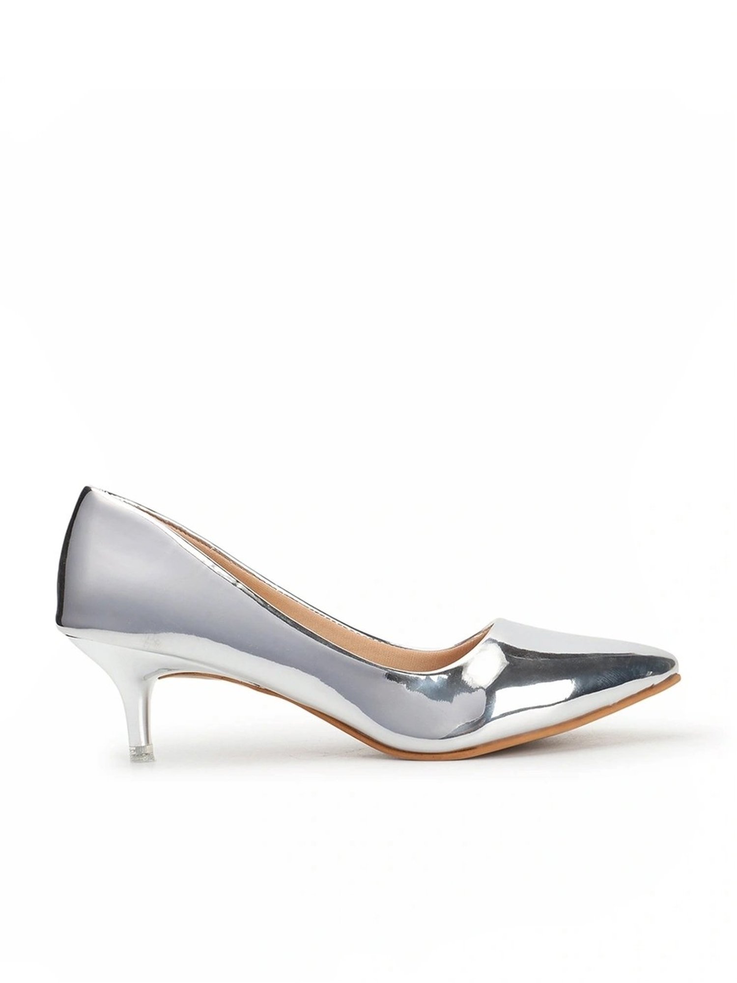 Carlton London Women's Silver Stiletto Pumps