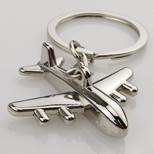 5PCS Fashion Aircraft Airplane Air Plane Model Metal Keychains Key Chains Rings Keyfob Keyrings