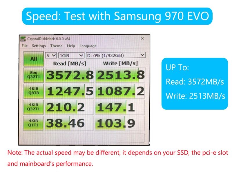 PCIe M.2 NGFF NVMe AHCI SSD to PCIE 4x 8x 16x Adapter Card for M Key 2230 2242 2260 2280 mm Size PCIe M.2 SSD Full Speed like Samsung XP941, SM951(NVMe), 950, PM961, 960EVO, SM961, PM951, 960EVO.