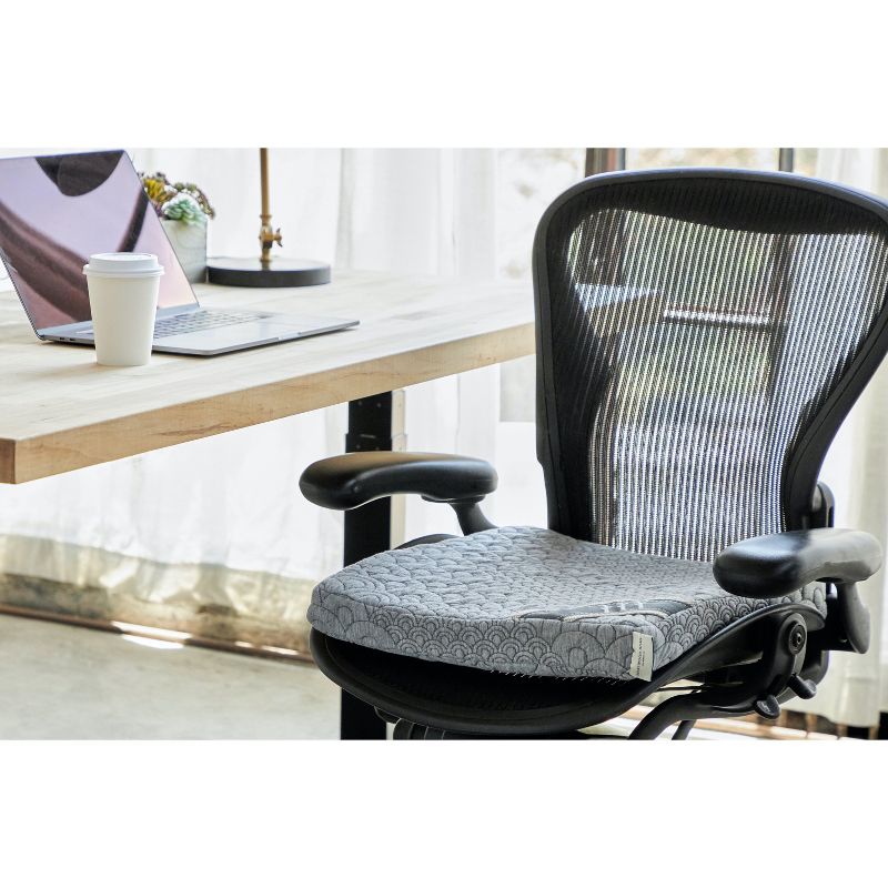 Brentwood Home Eco-Comfy Memory Foam Seat Cushion - Cooling Charcoal-Infused Memory Foam and Washable Cover