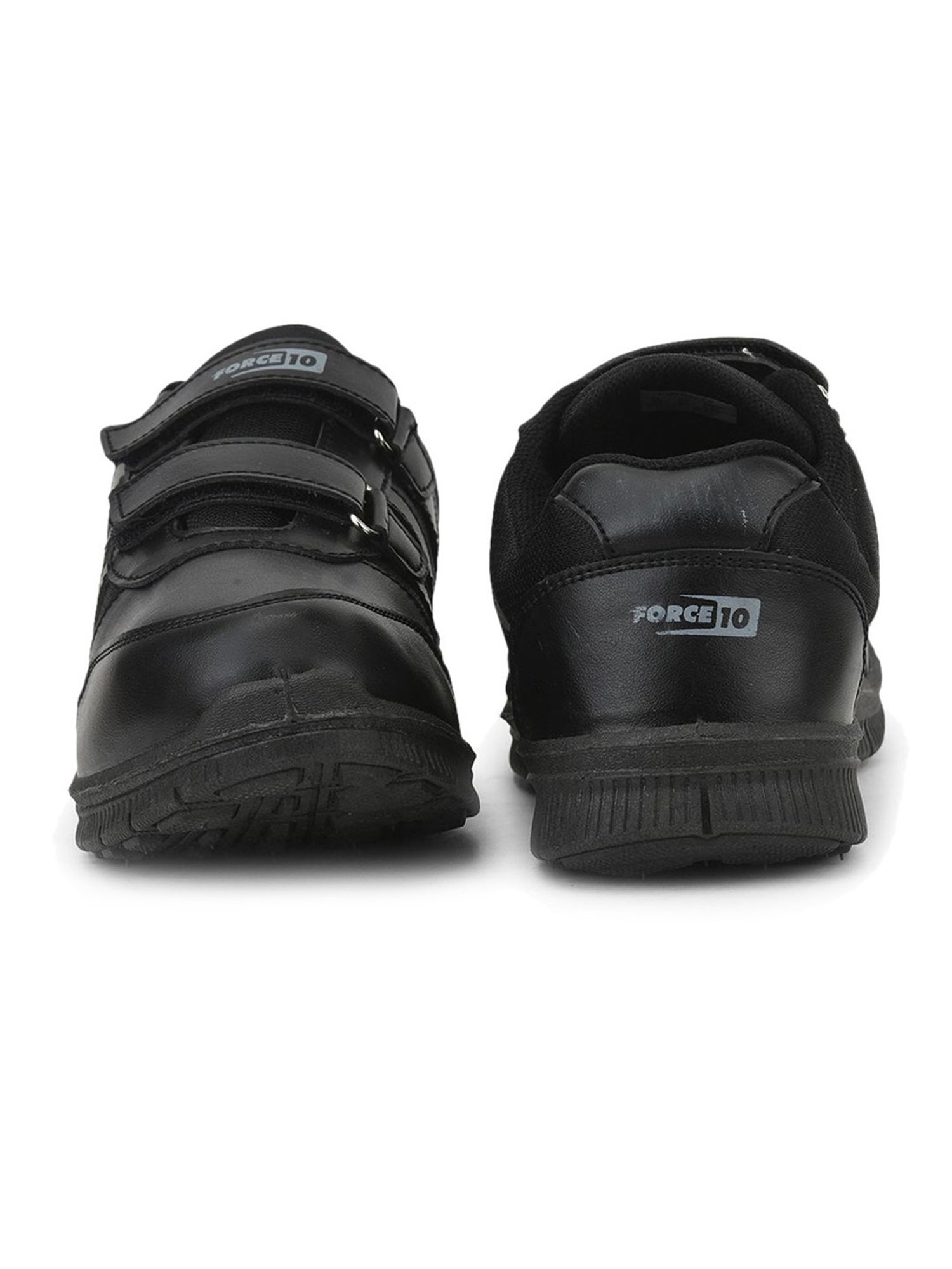 Force 10 GOLA-03 by Liberty Kids Black Velcro Shoes