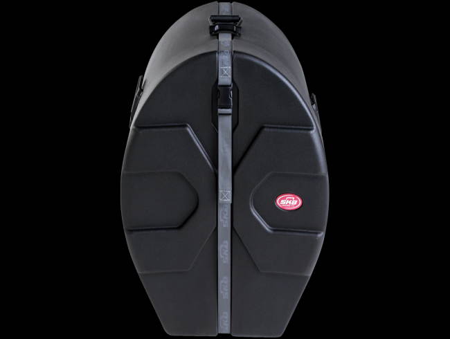 skb 14 x 20 marching bass drum case with padded interior