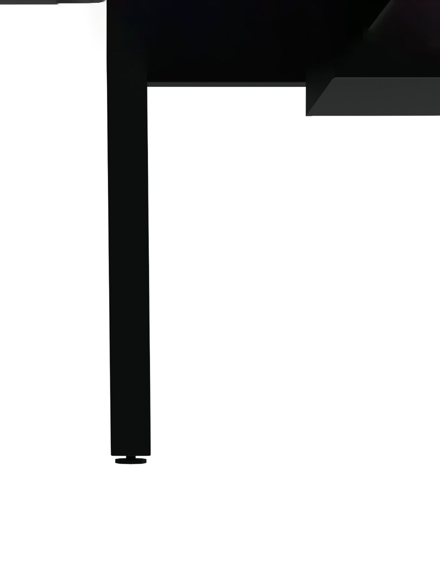 Godrej Interio Bezel Black & Green Metal 6 Seater Rectangular Dining Table