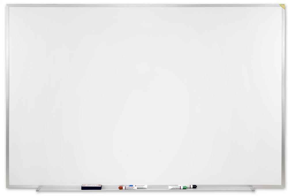 Ghent Magnetic Porcelain Whiteboard with Aluminum Frame 4'H x 5'W M1454
