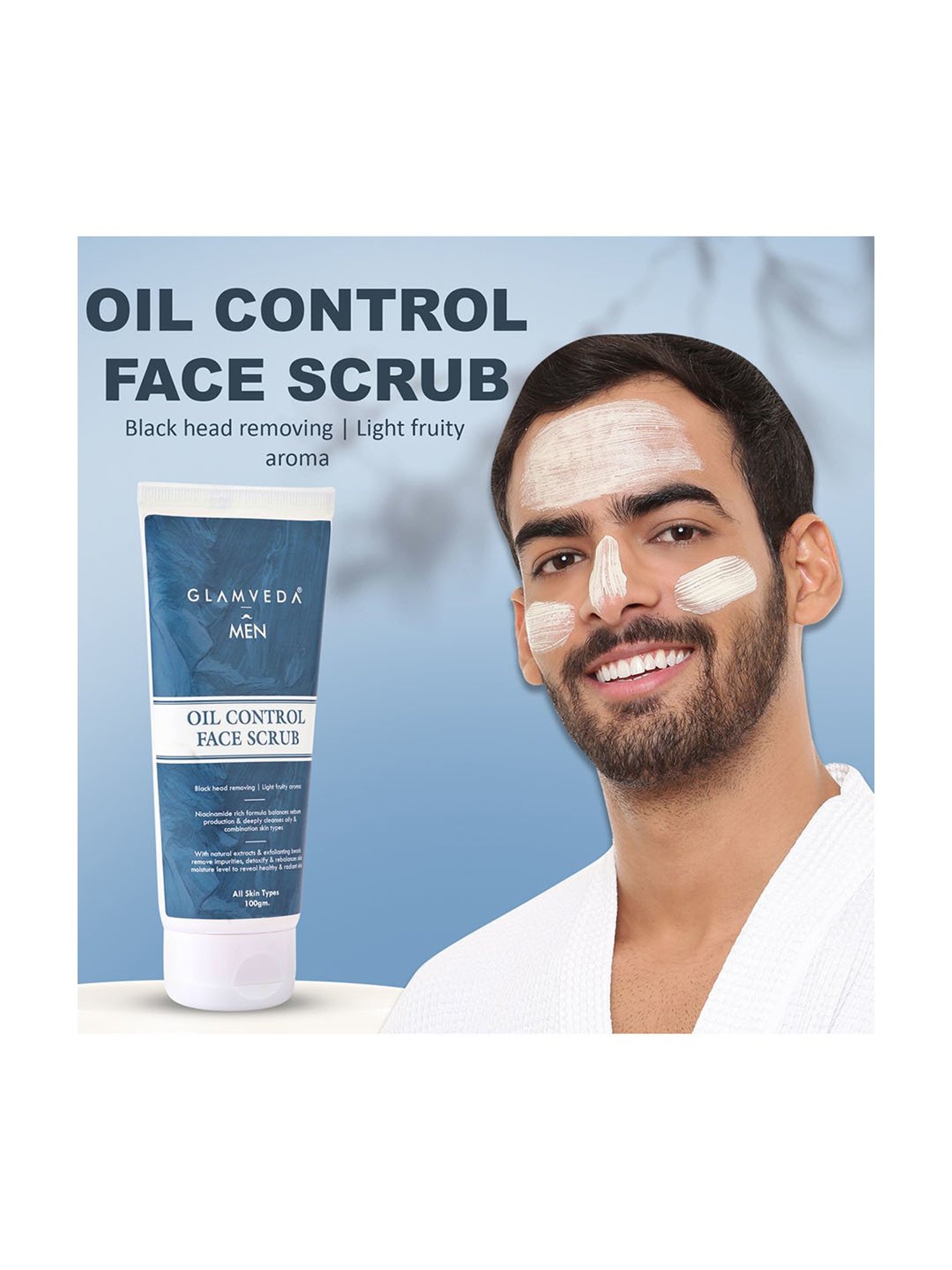 Mancode Detoxifying De Tan, Vitamin C & Acne Control Tea Tree Foaming Facewash (Pack of 3)