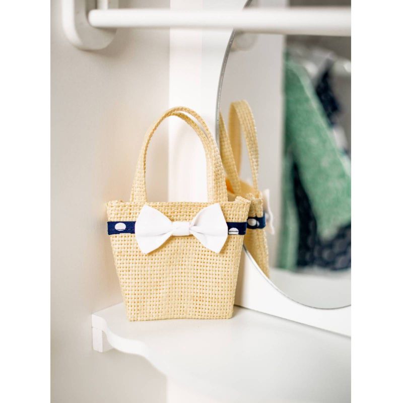 The Queen's Treasures 18 Inch Doll Furniture, White Clothing Storage Trunk, Vanity, 4 Hangers Fits 2 Dolls