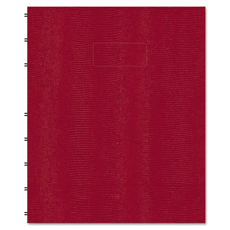 Blueline MiracleBind Notebook College/Margin 9 1/4 x 7 1/4 White Red Cover 75 Sheets AF915083