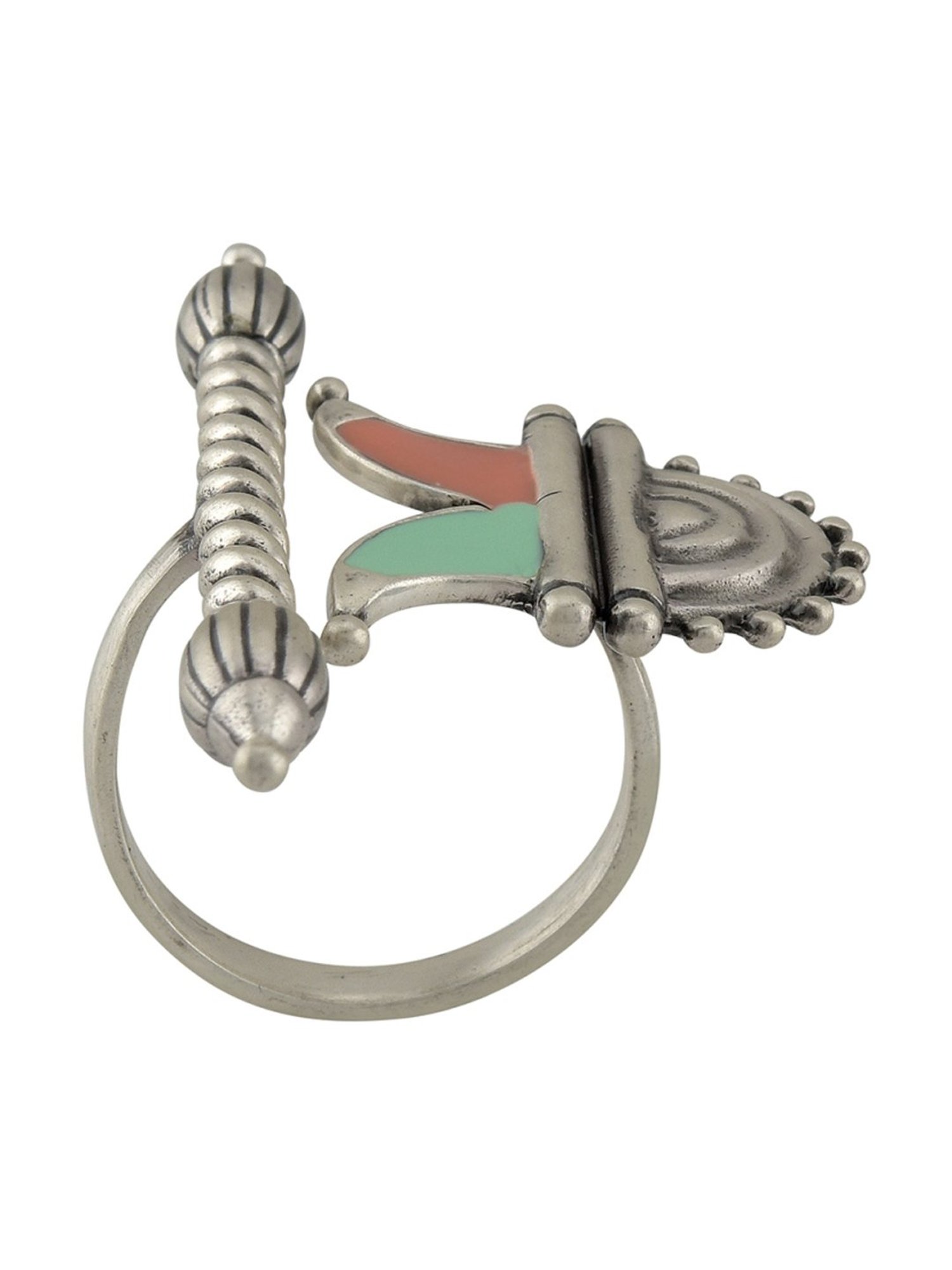 Tribe Amrapali Multi Enamel Chandrika Sun Ring