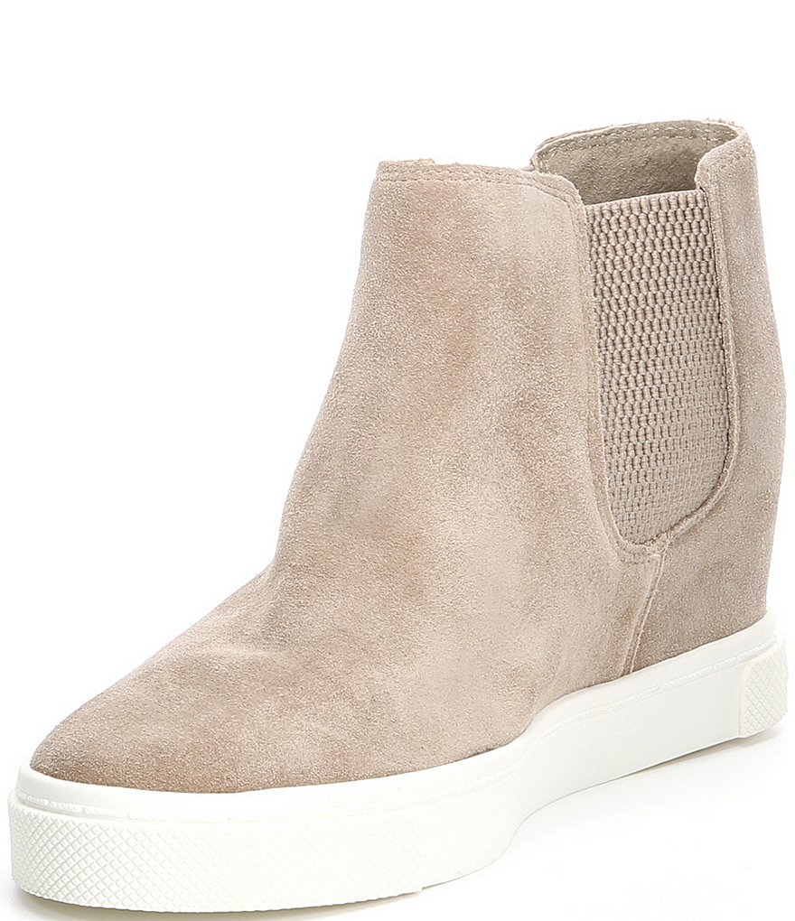 Donald Pliner Pelham Neoprene Mixed Leather Slip-On Wedge Sneakers