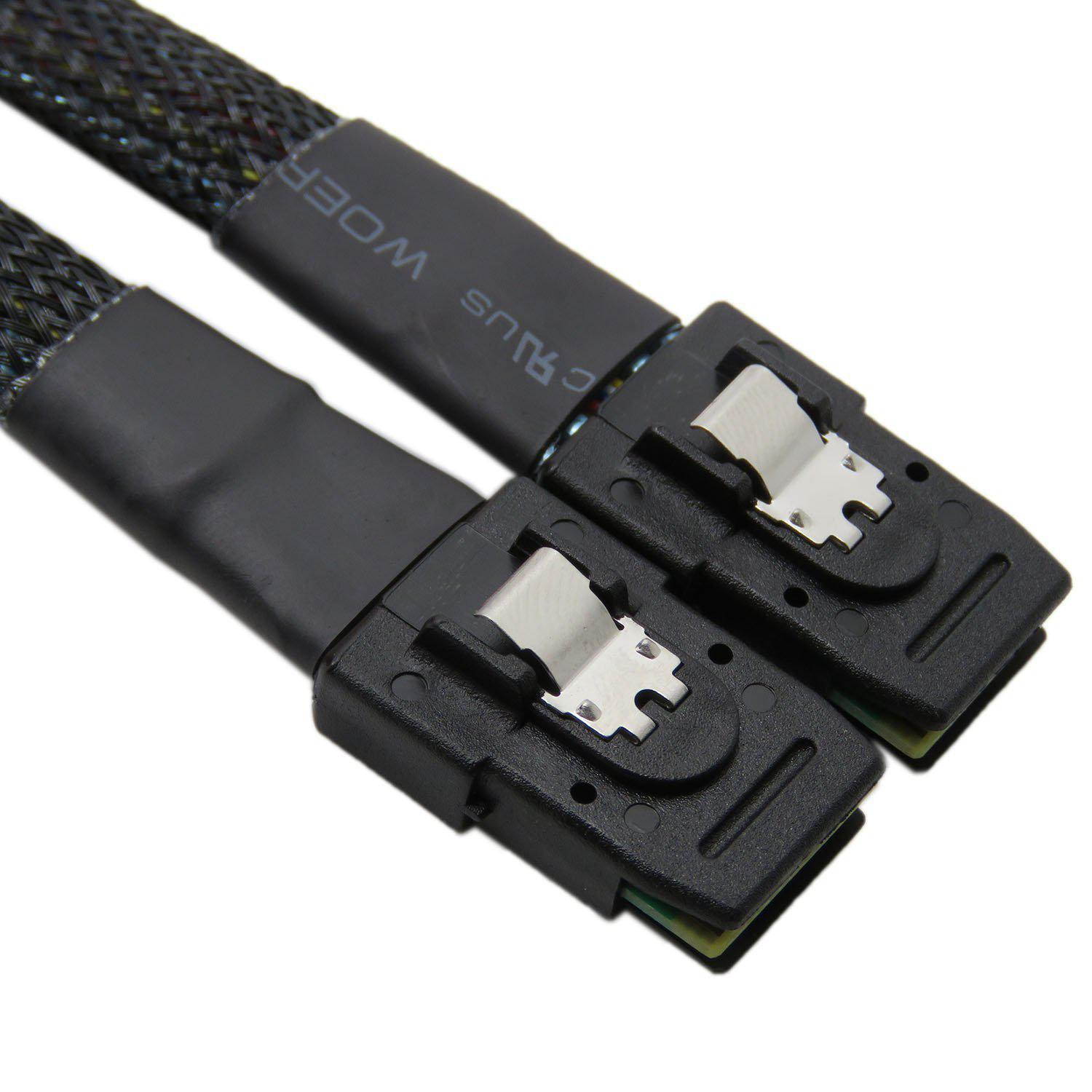 CableDeconn SFF-8087 to SFF8087 Mini SAS 36 Pin to Mini SAS 36P 6G / S Data Cable 0.7m