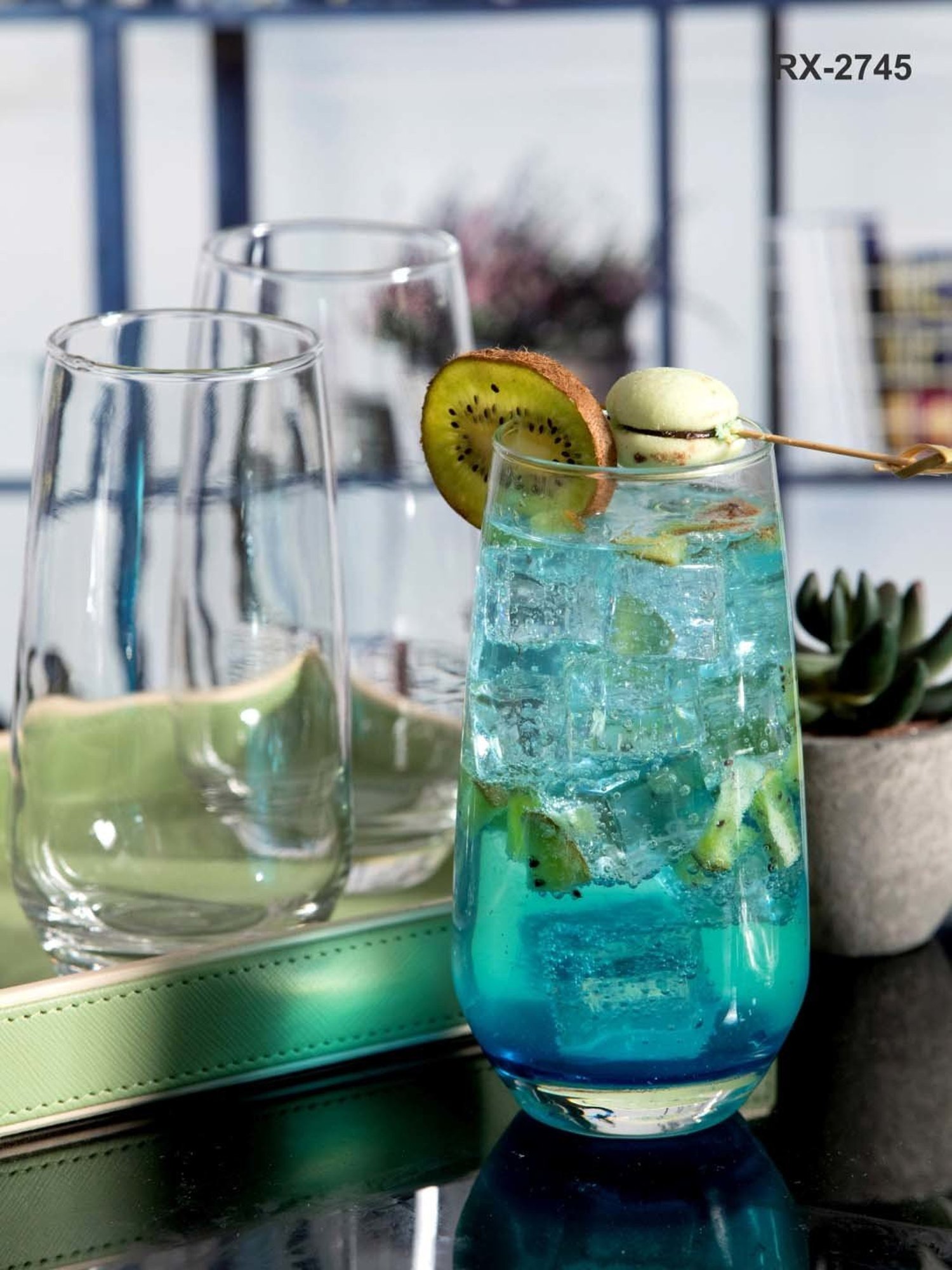 ROXX Meridian Transparent Glass Tumbler (0.44 L) - Set of 6