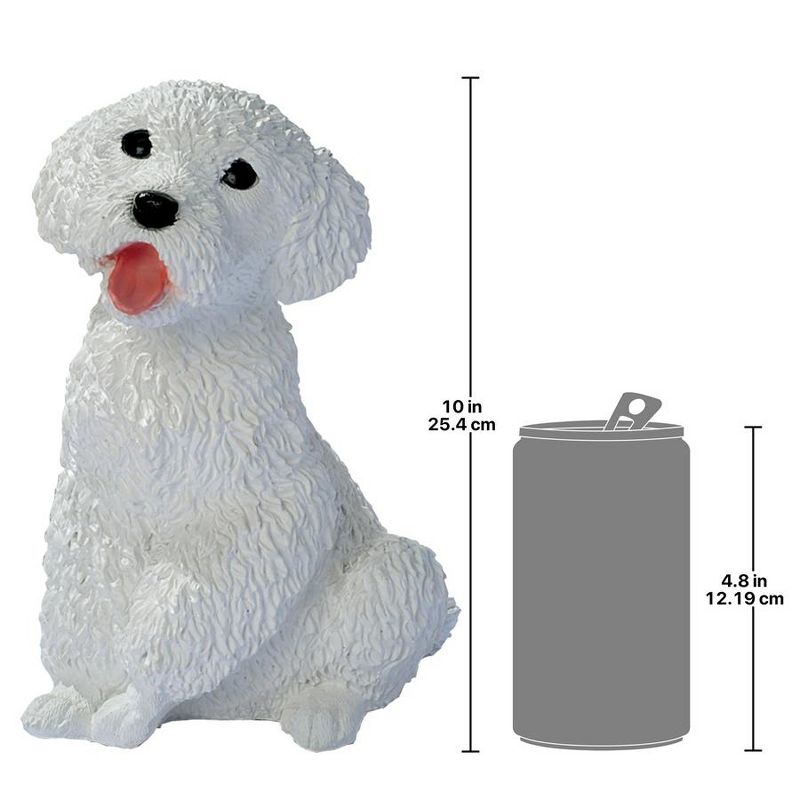 Design Toscano White Poodle Puppy Dog Statue