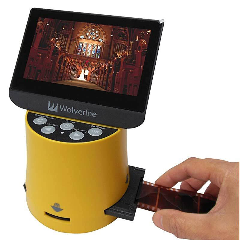 Titan 8in1 20MP High Resolution Film to Digital Converter with 43quot Screen and HDMI output Worldwide Voltage 110V240V AC Adapter Plus 3  Slide Trays Bundle