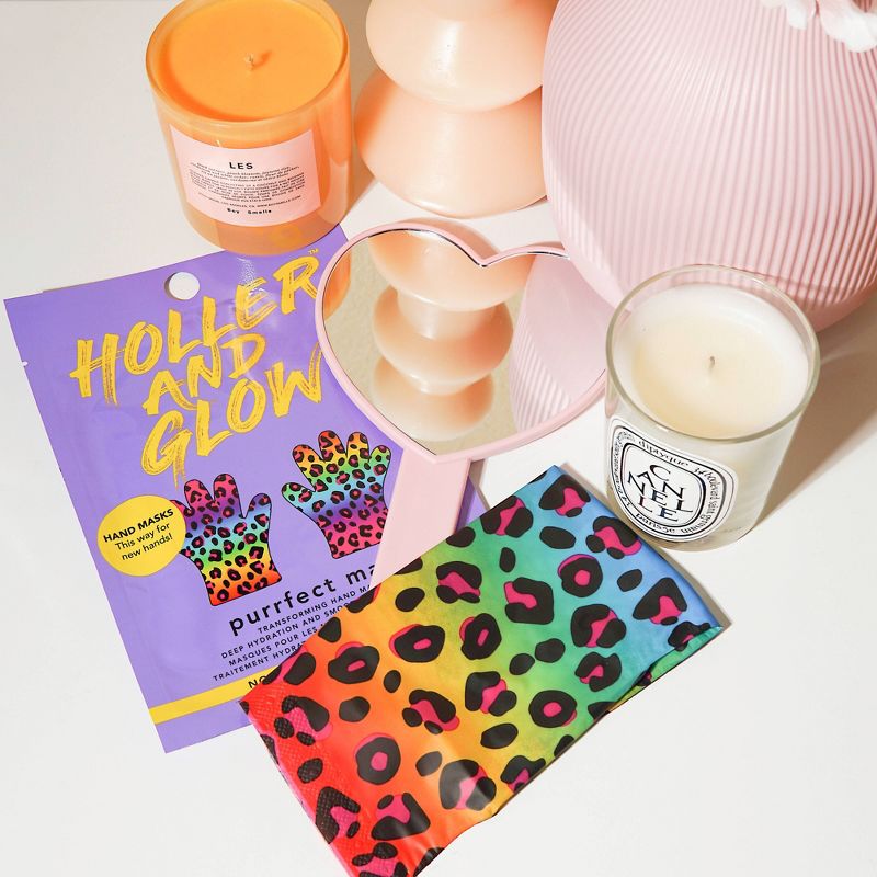 Holler and Glow Purrfect Skin Hand Mask - Rainbow - 0.61 fl oz