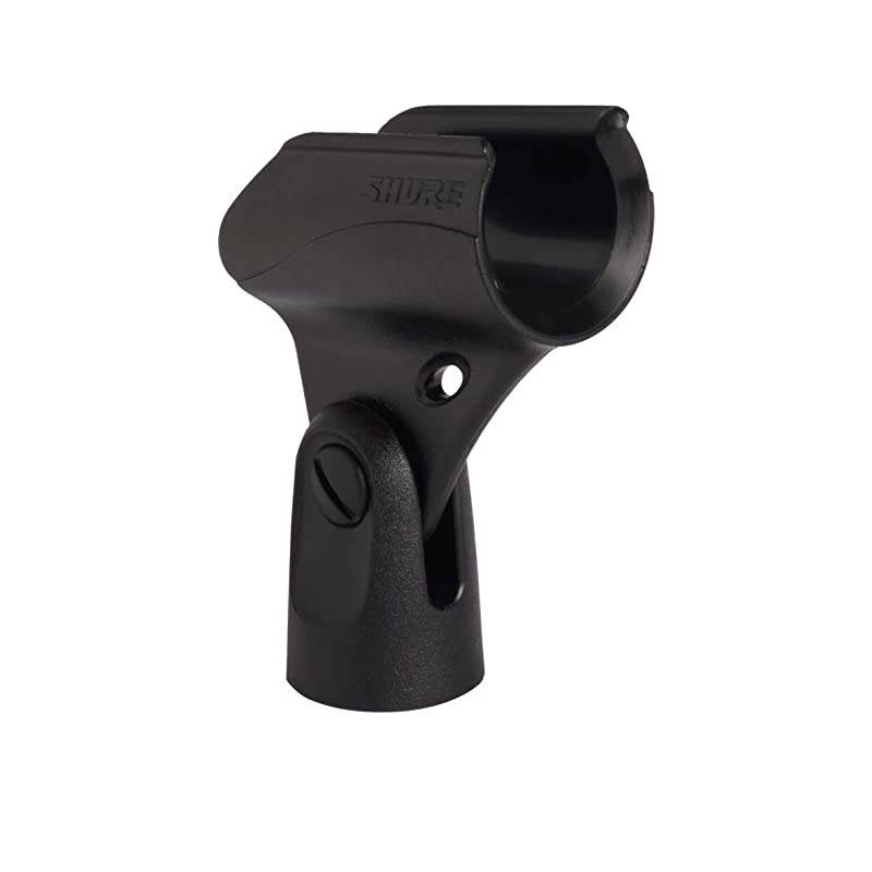 A25D Microphone Clip Break Resistant Stand Adapter for Handheld Wired Mics with &frac34; Barrel Diameter