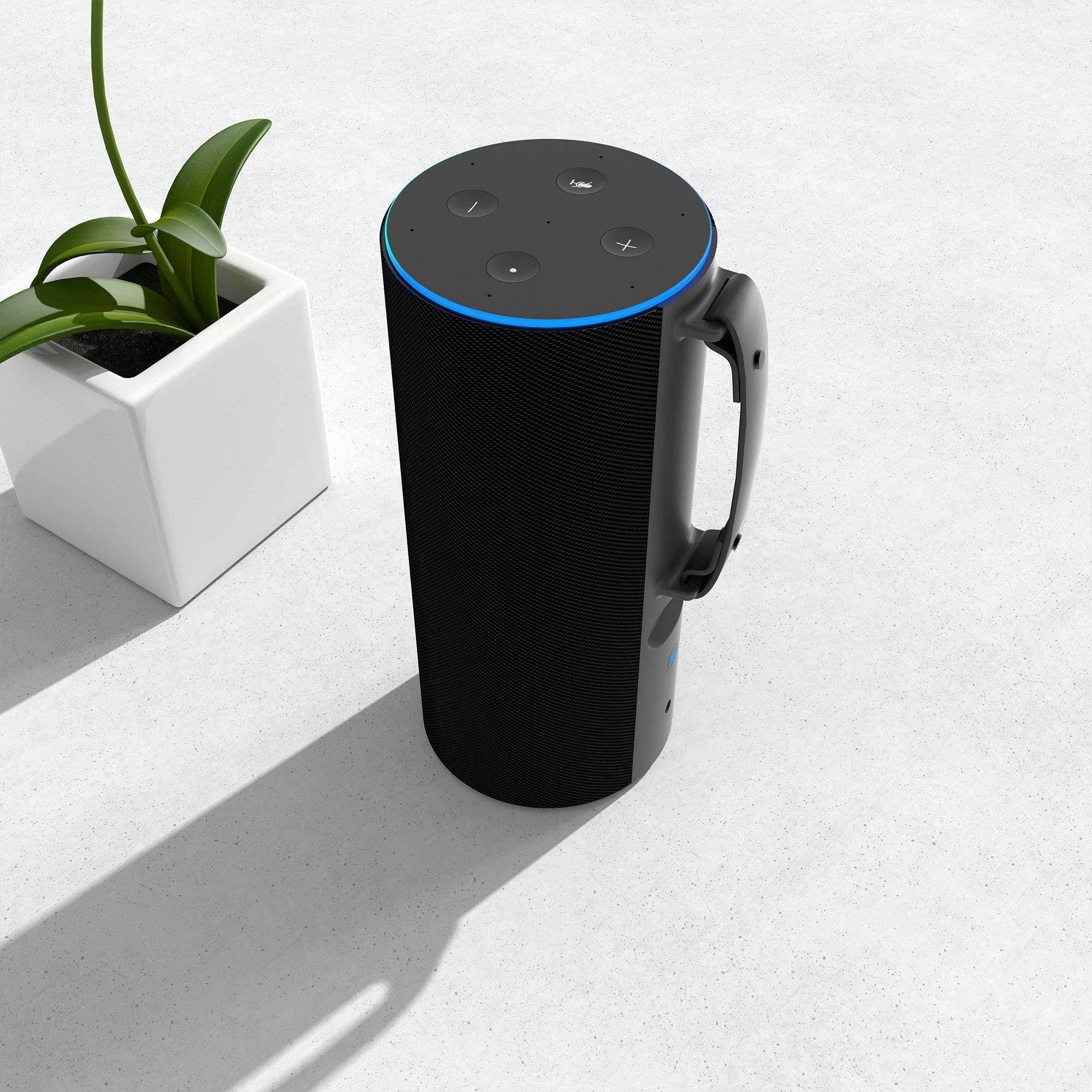 "Made for " Ninety7 SKY TOTE Portable Battery Base for  Echo (2nd Generation) Black/Carbon