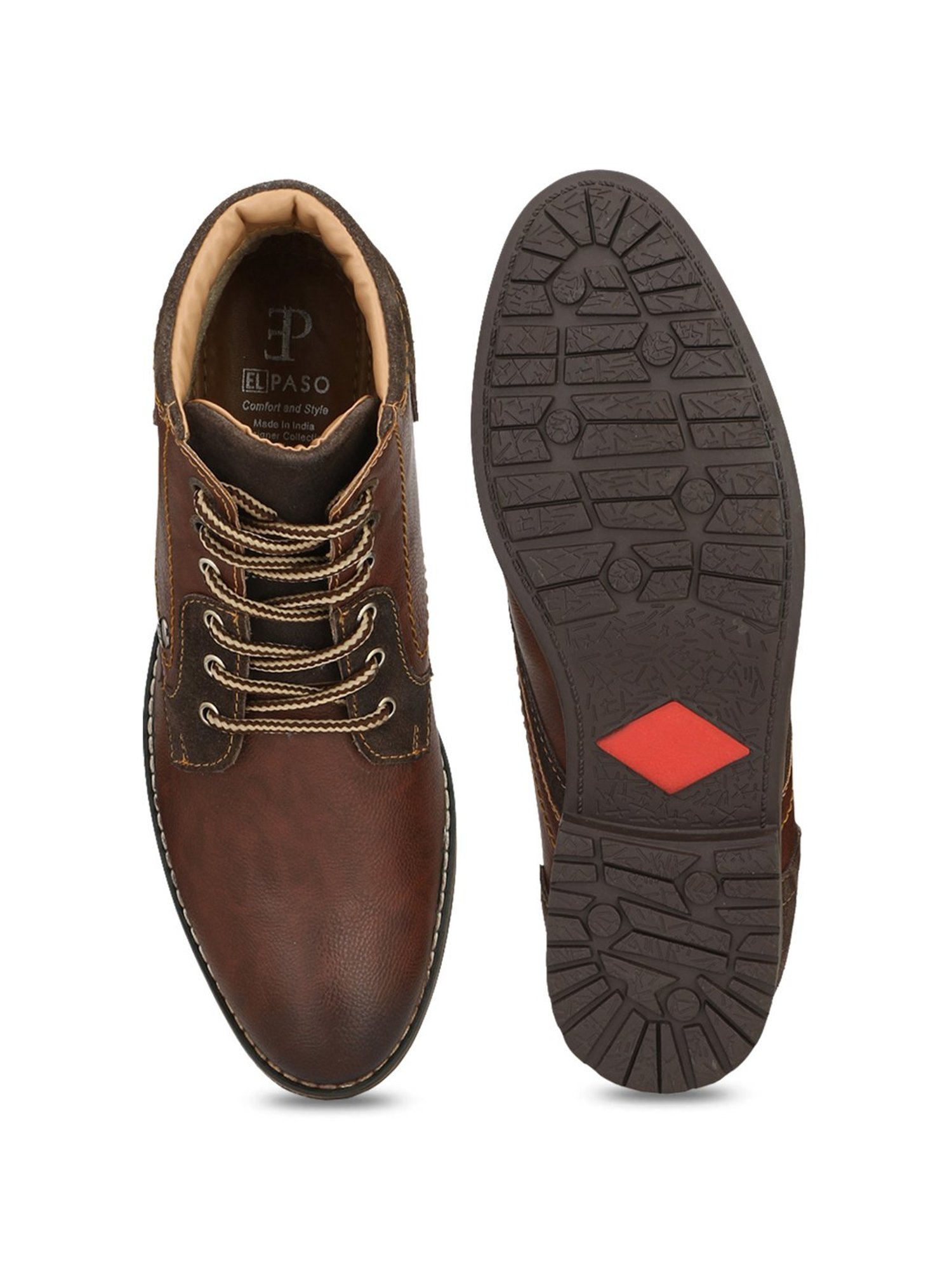 El Paso Brown Derby Boots