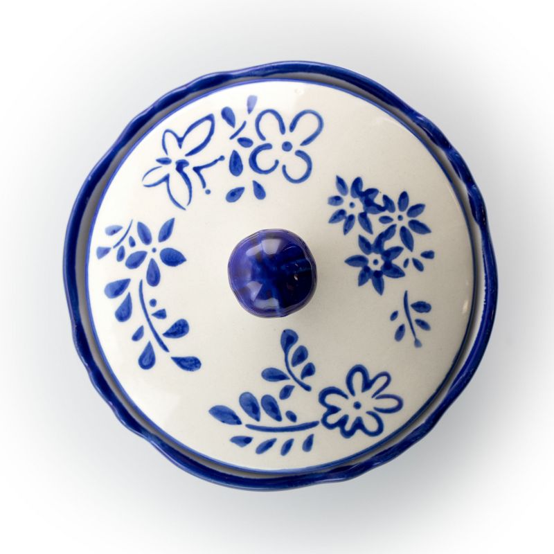 Meritage Botany 8.5 Inch Ceramic Cookie Jar with Lid