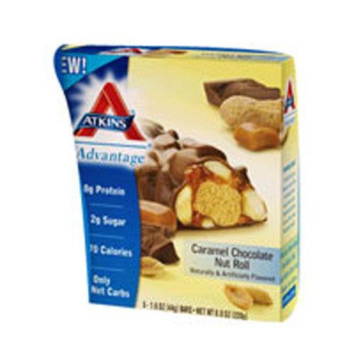 Atkins 922567 Advantage Bar Caramel Chocolate Nut 5 Bars