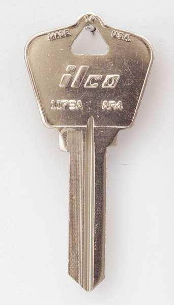 Key Blank, Brass, Type AR4, 6 Pin, PK 10