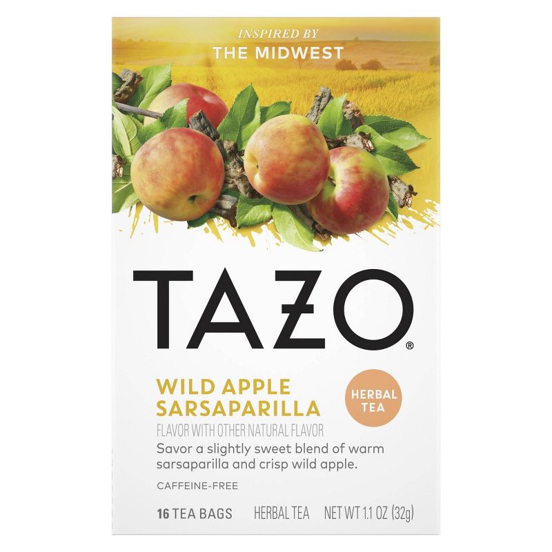 Tazo Foragers Wild Apple Sarsaparilla Tea - 16ct