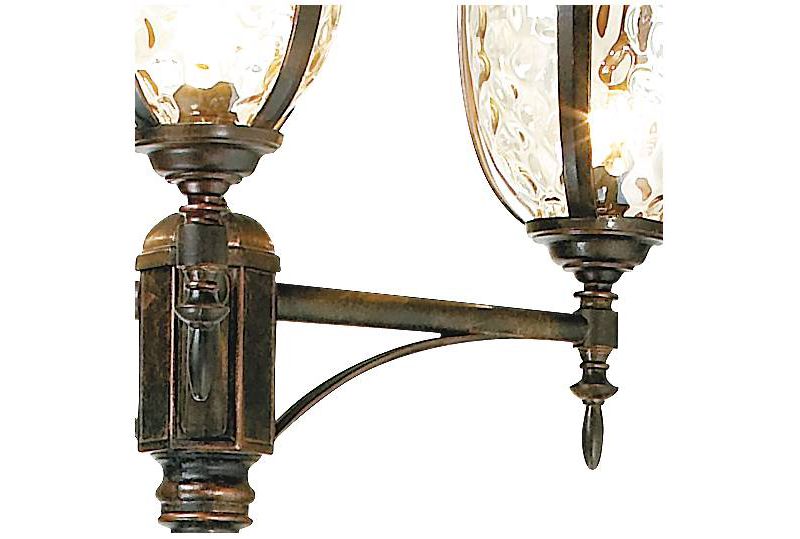 1 Light Outdoor Post Mount Black - Aurora Lighting