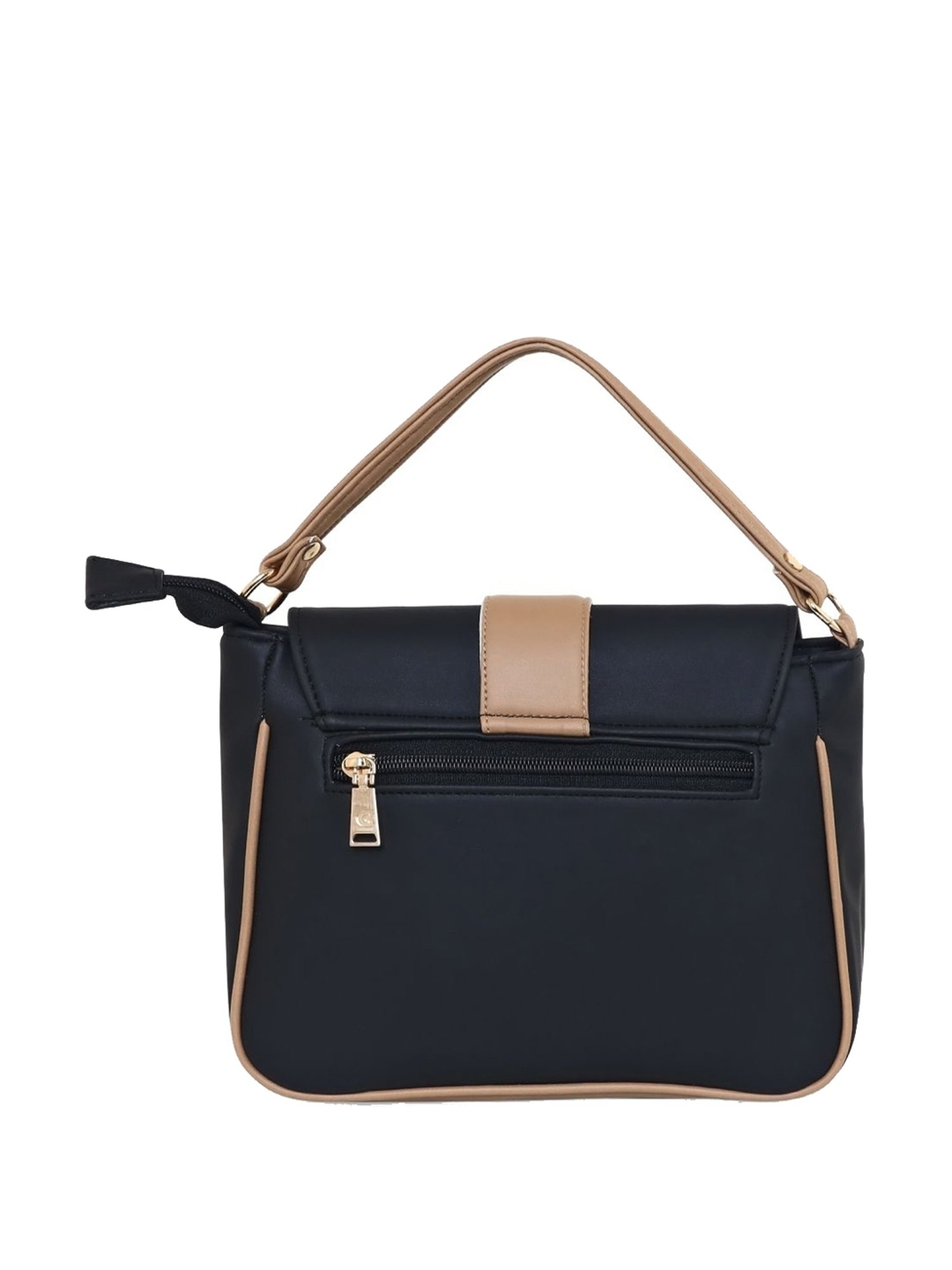 Giordano Black Solid Large Sling Handbag