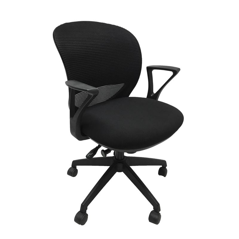 Sidney Mid Back Ergonomic Mesh Office Chair Black - X Rocker