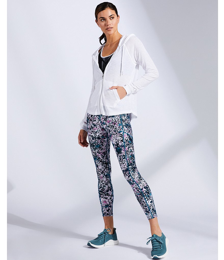 Calvin Klein Performance Print High Waist Cropped Pull-On Tights