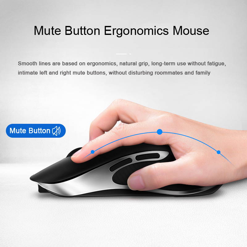 Rechargeable 2.4G Wireless Mouse AI Smart Voice Mouse Wireless Translator Mouse Artificial Language Translation Ergonomics 1600 DPI Mouse 6 Key