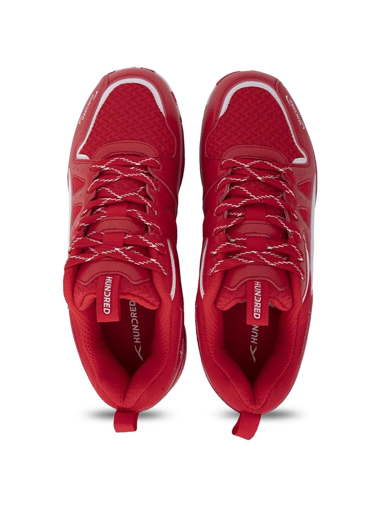 Hundred Men's Xoom II Comfort Red Indoor Court Shoes