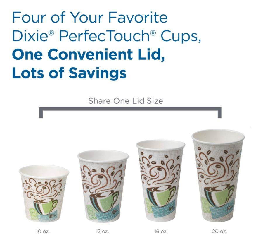 PerfecTouch 5338DX WiseSize Insulated Cup, Coffee Dreams Design, 8 oz Capacity (20 Packs of 25)