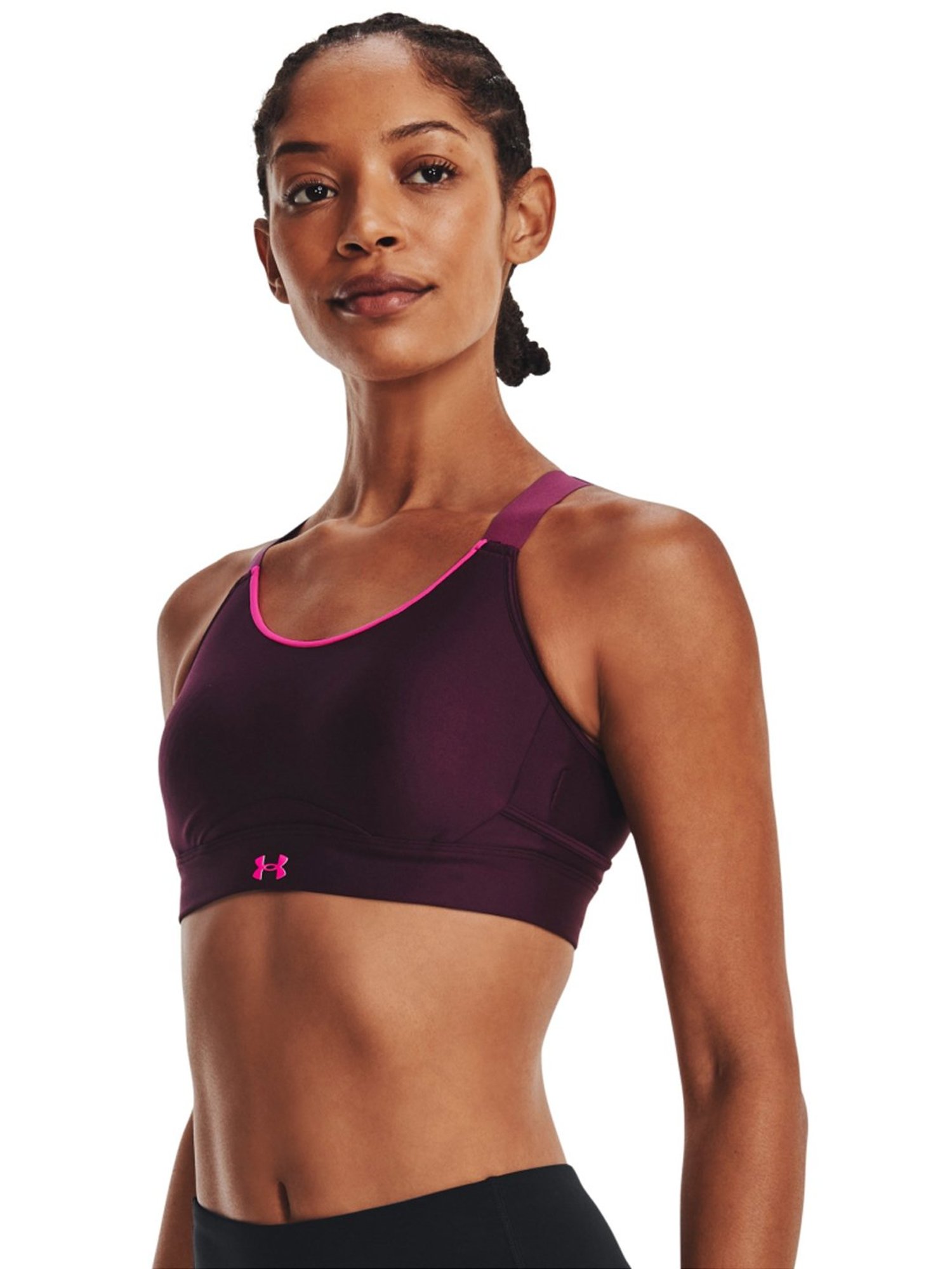 Under Armour Purple Infinity Crossover Sports Bra
