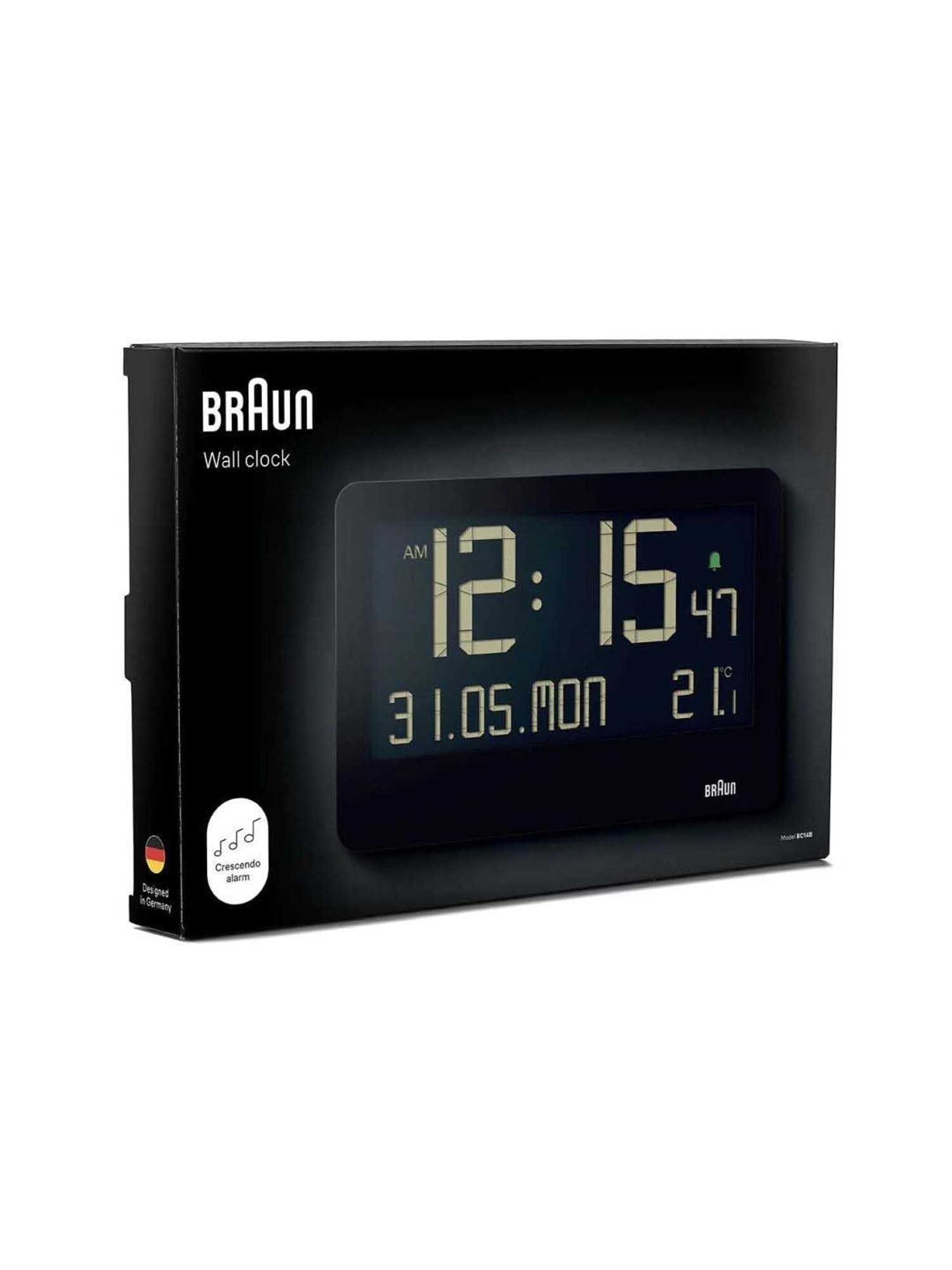 Braun Black Classic Analog Alarm Clock