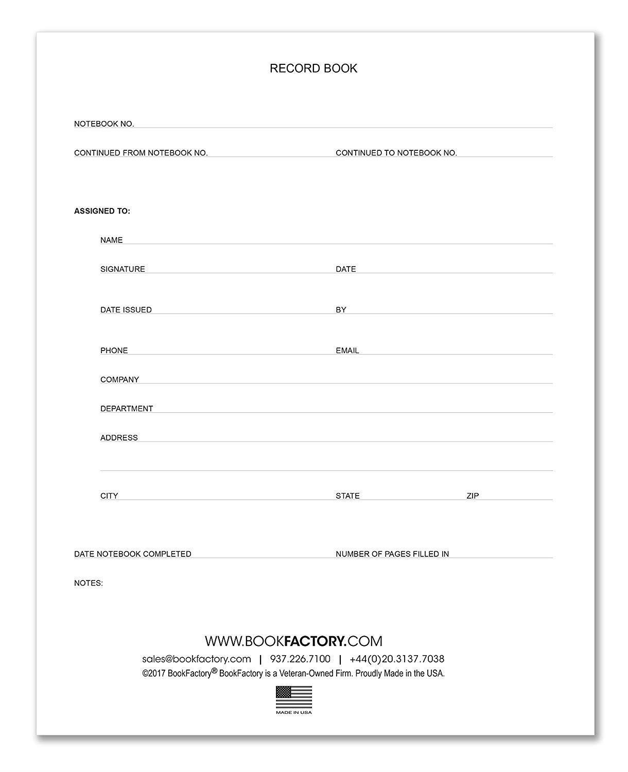 BookFactory Green Record Book / Record Notebook - 312 Pages, 8" x 10", Green Cover, Smyth Sewn Hardbound (RA-312-SRS-A-LGT15)