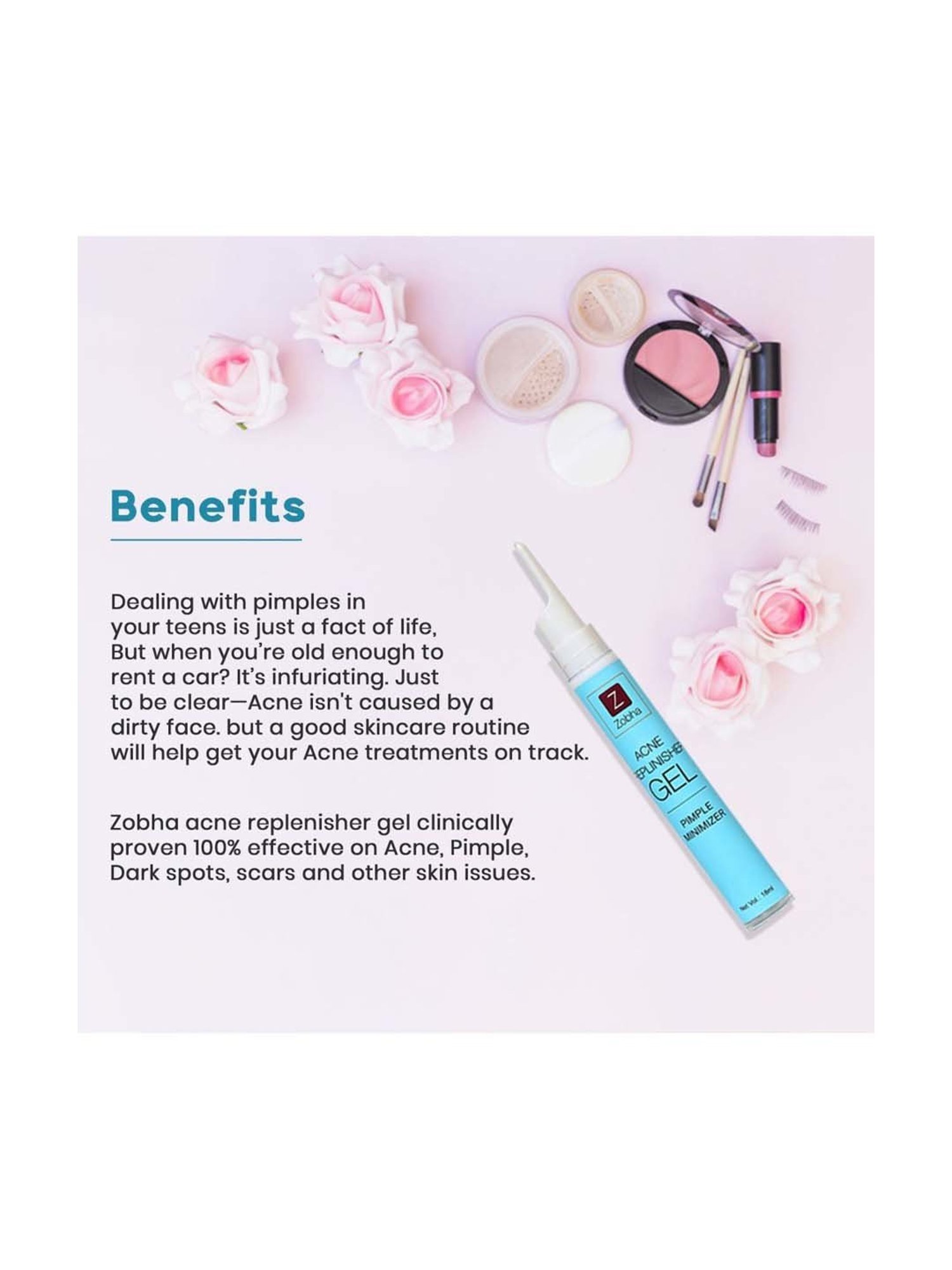 Zobha Acne Replenisher Gel - 18 ml
