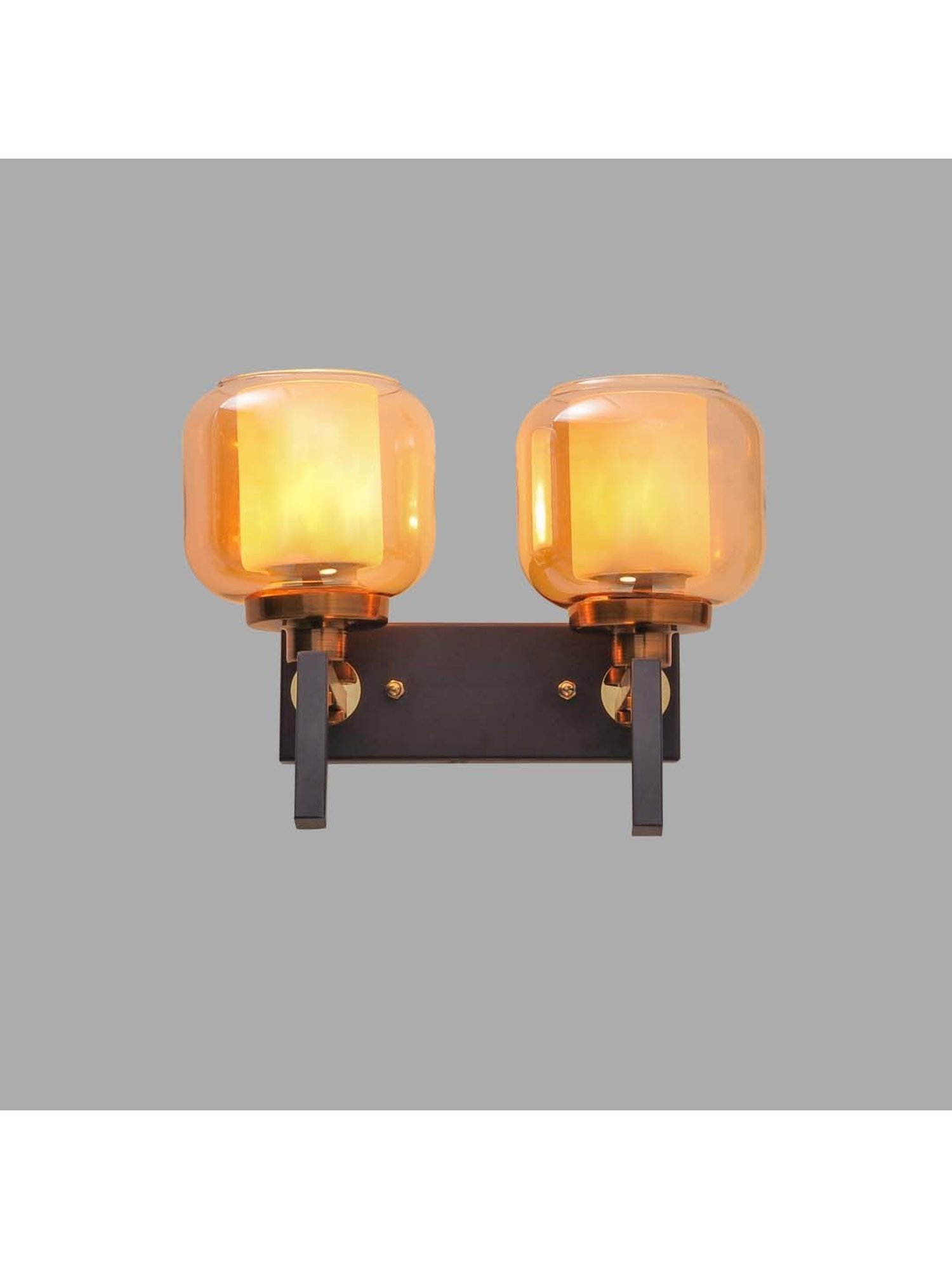 Fos Lighting 'Dish' Antique Gold & White Brass 5-In-1 Hanging Light