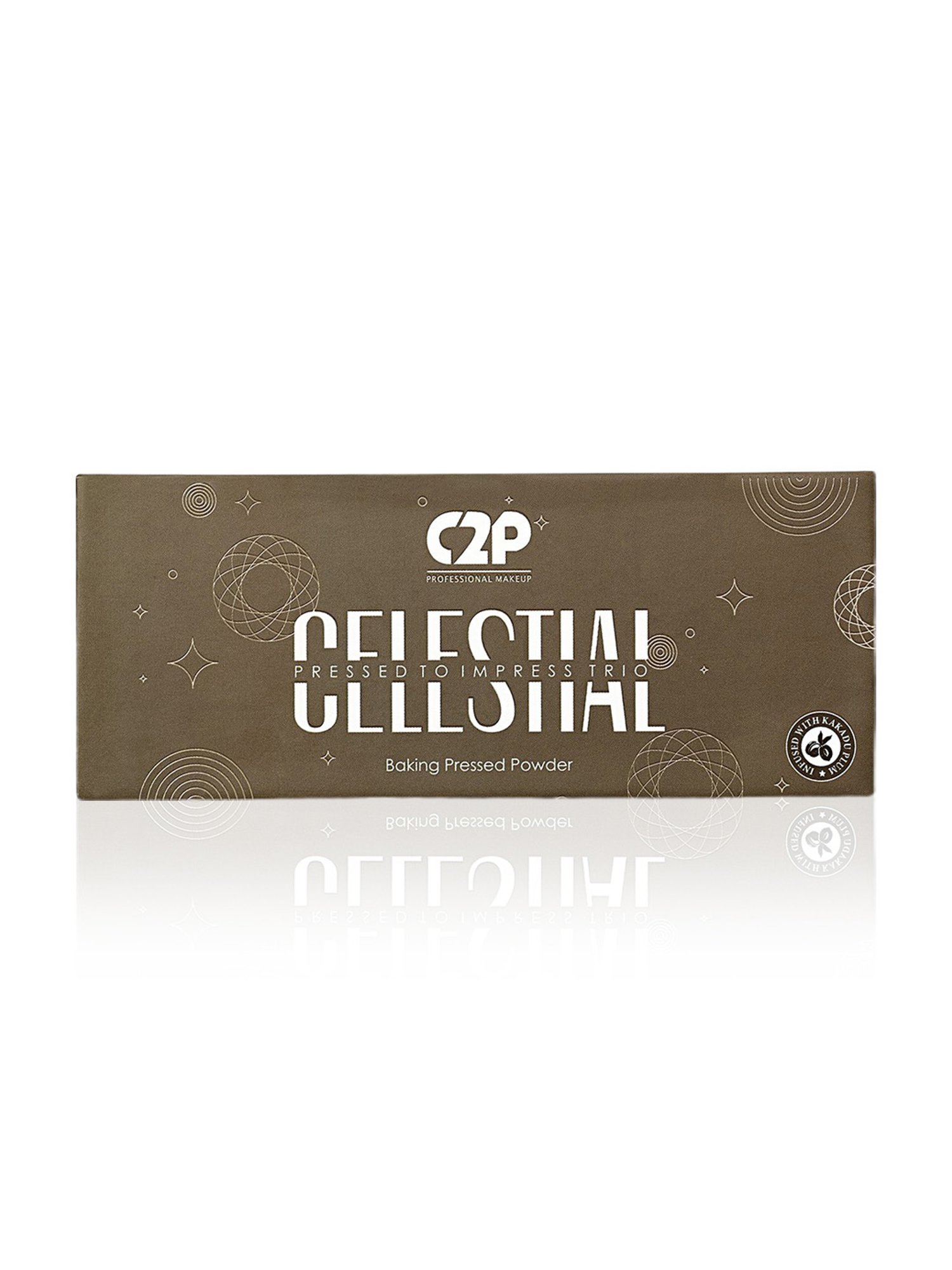 C2P PROFESSIONAL MAKEUP Celestial Pressed to Impress Trio Face Palette - 12 gm