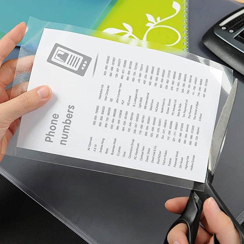 Laminating Sheets 9 x 12 inches Permanent Adhesive 3 mil Thickness 50 Clear Laminating Sheets 255051