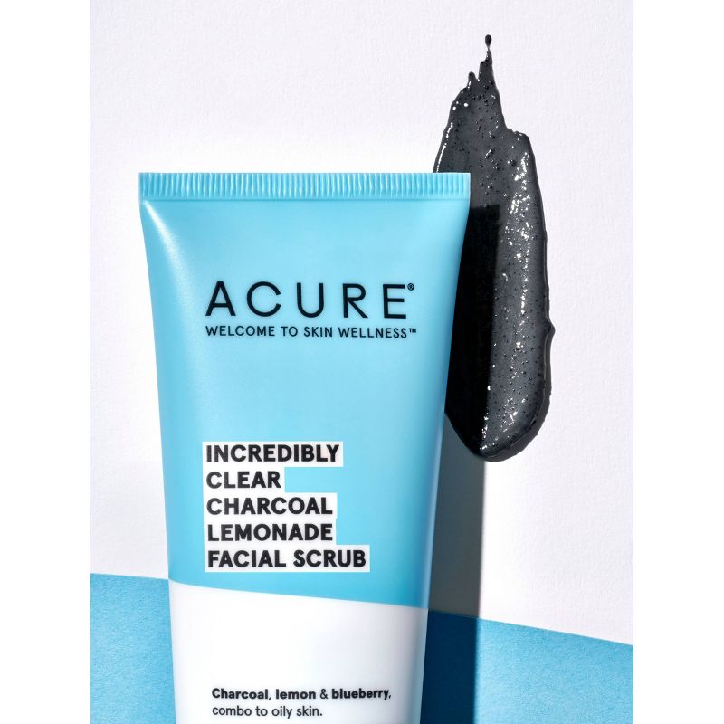 Acure Incredibly Clear Charcoal Lemonade Facial Scrub - 4 fl oz