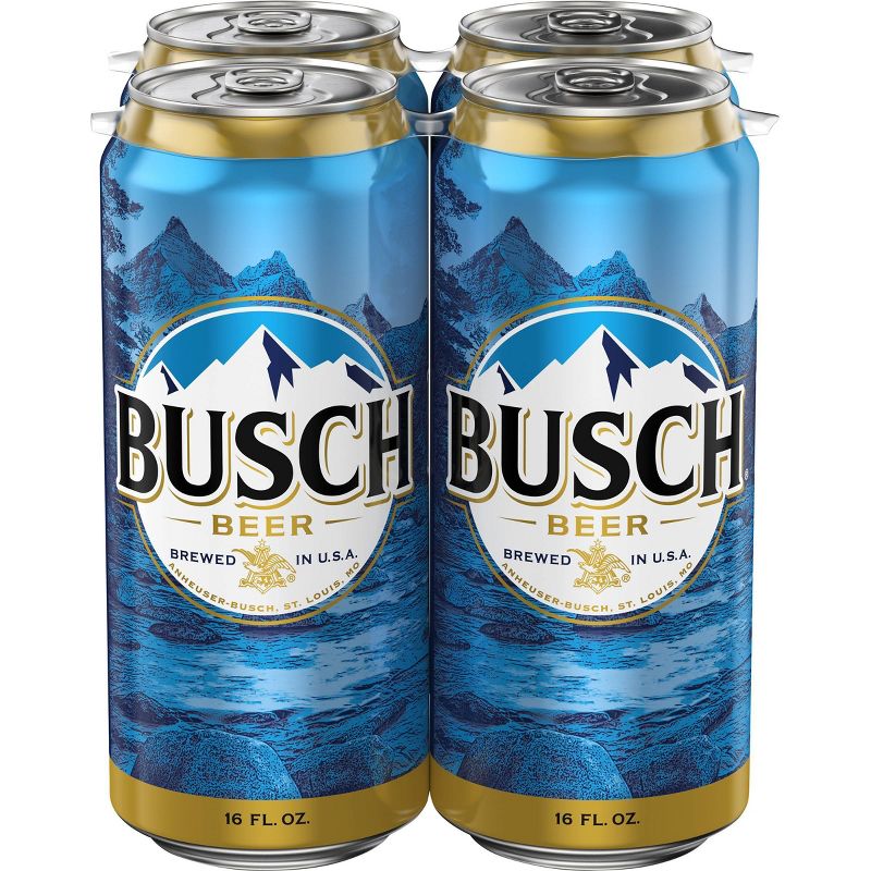 Busch Beer - 4pk/16 fl oz Cans