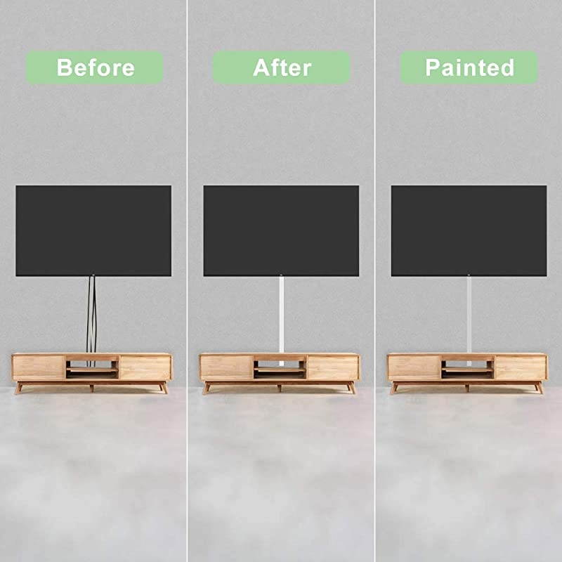 Round Cable Management Raceway Kit 157 inch Cord Cover for Mount TV Large Paintable Wire Hider to Conceal Cables Cord or Wires 10X157in W196in H063in