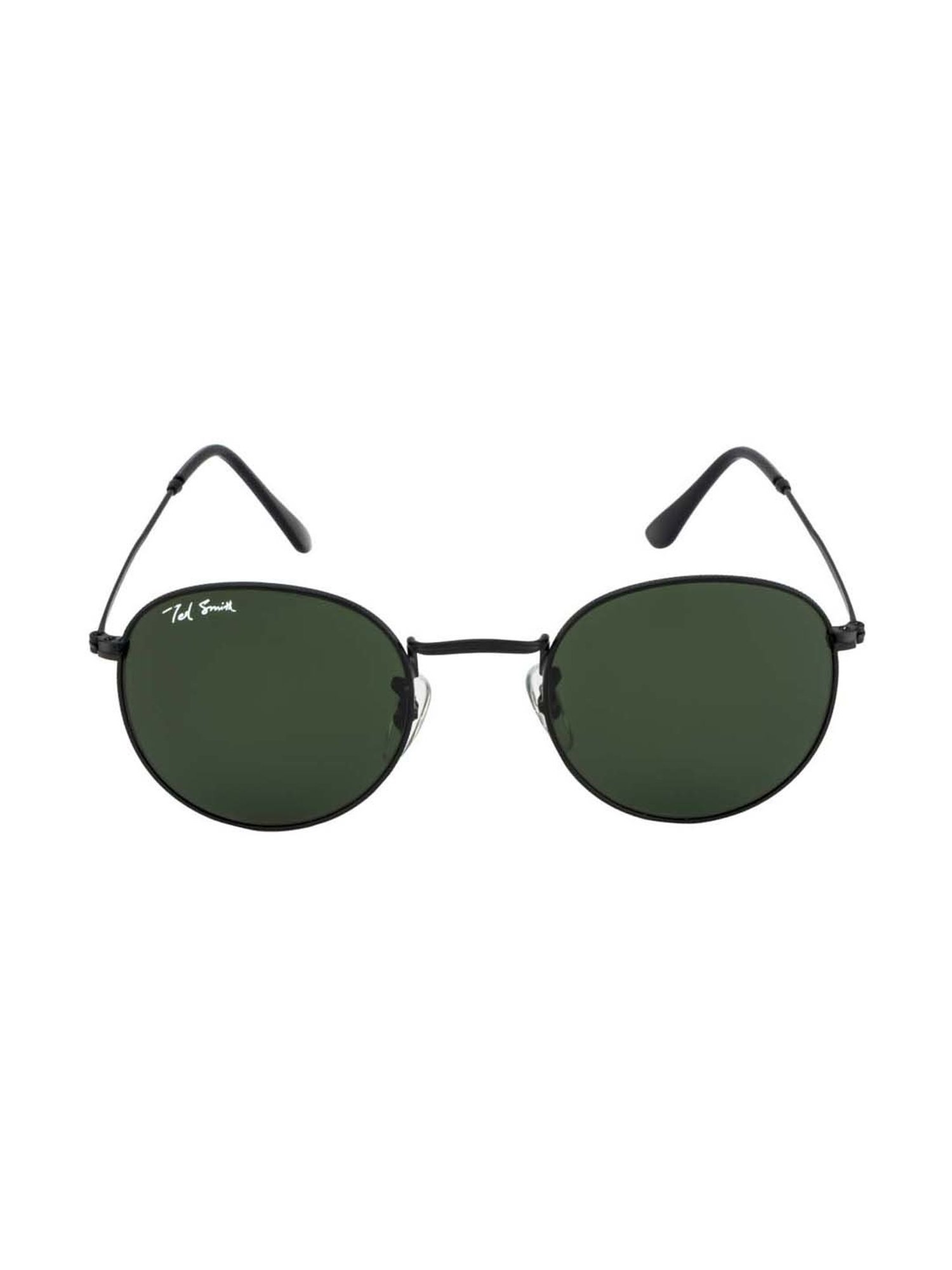 Ted Smith MOON_C8 Green Round Sunglasses