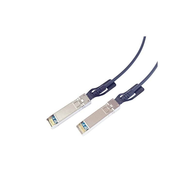 SFP+ DAC Twinax Cable, 10Gbase-CU Direct Attached Copper SFP Cable, Compatible for Cisco SFP-H10GB-CU1.5M, Ubiquiti, D-Link, Juniper, Mellanox, Mikrotik, Netgear, Supermicro, Open Source Switches