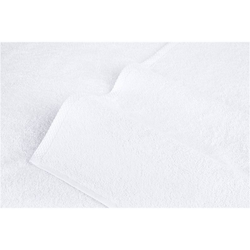 12pc Hotel Collection Washcloth Set White - Makroteks