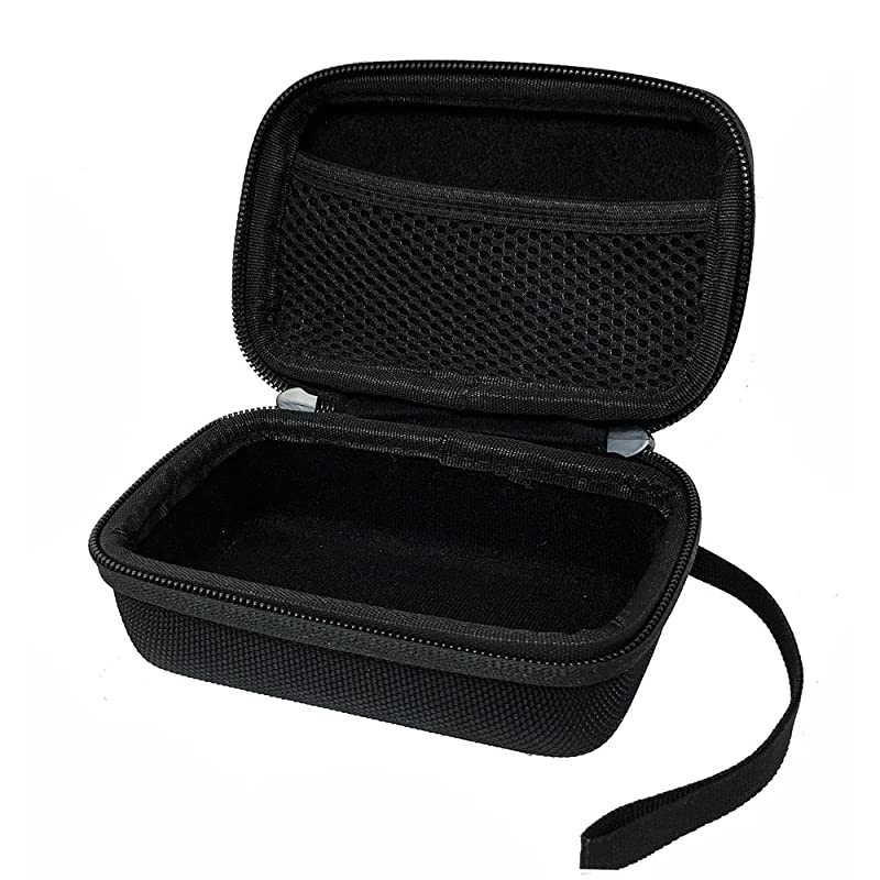 Essentials Series RCH06 DoubleZipper EVA Hard Shell Carrying Travel Case with Lanyard for Point and Shoot Digital Cameras and PocketSize Radios Sony ICFP26 Panasonic RFP50